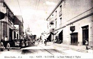 974- Alger - Saint Eugene - Route Malakoff et l'Eglise